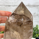 Smoky Quartz Crystal Point on a Metal Stand, 8.5" Tall Model #3122SQ-007 by Brazil Gems - Brazil GemsBrazil GemsSmoky Quartz Crystal Point on a Metal Stand, 8.5" Tall Model #3122SQ-007 by Brazil GemsCrystal Points3122SQ-007