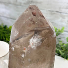 Smoky Quartz Crystal Point on a Metal Stand, 8.5" Tall Model #3122SQ-007 by Brazil Gems - Brazil GemsBrazil GemsSmoky Quartz Crystal Point on a Metal Stand, 8.5" Tall Model #3122SQ-007 by Brazil GemsCrystal Points3122SQ-007