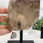 Smoky Quartz Crystal Point on a Metal Stand, 8.5" Tall Model #3122SQ-007 by Brazil Gems - Brazil GemsBrazil GemsSmoky Quartz Crystal Point on a Metal Stand, 8.5" Tall Model #3122SQ-007 by Brazil GemsCrystal Points3122SQ-007