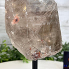 Smoky Quartz Crystal Point on a Metal Stand, 8.5" Tall Model #3122SQ-007 by Brazil Gems - Brazil GemsBrazil GemsSmoky Quartz Crystal Point on a Metal Stand, 8.5" Tall Model #3122SQ-007 by Brazil GemsCrystal Points3122SQ-007