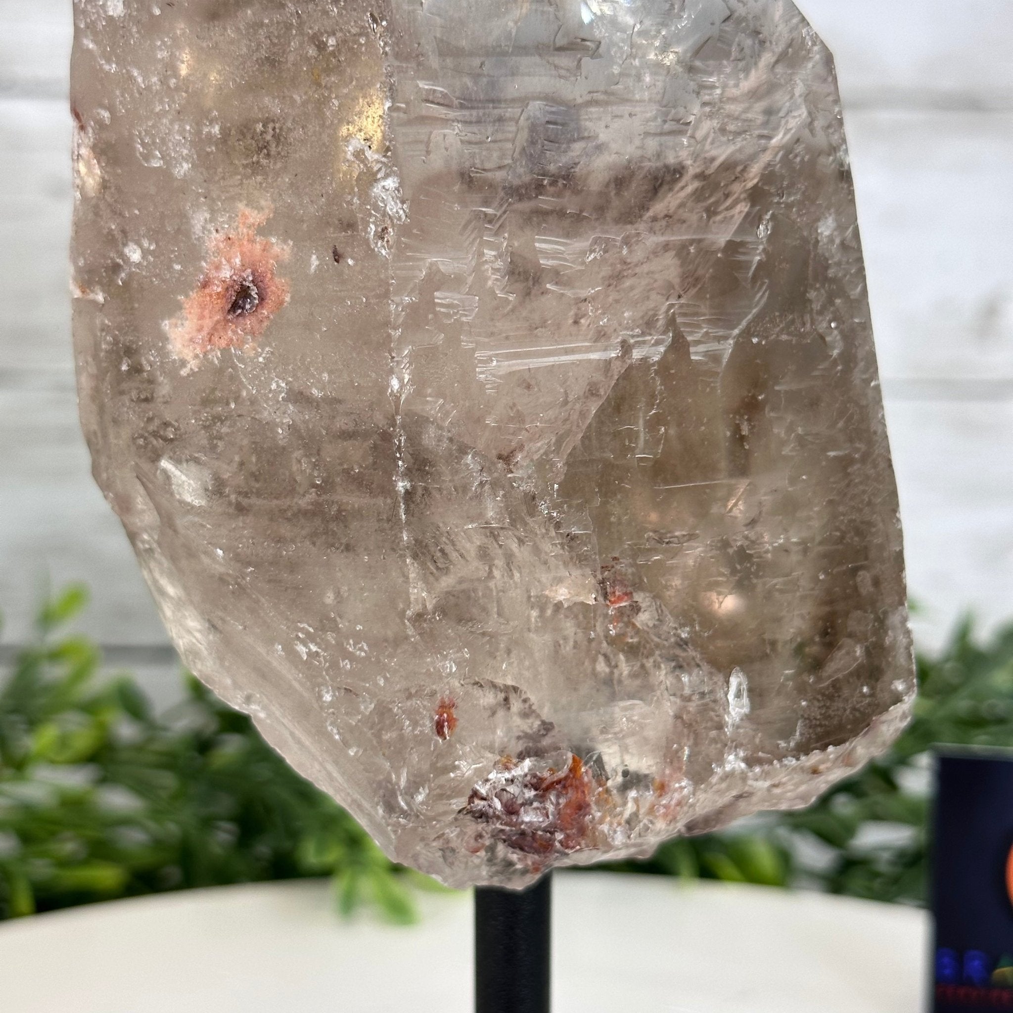Smoky Quartz Crystal Point on a Metal Stand, 8.5" Tall Model #3122SQ-007 by Brazil Gems - Brazil GemsBrazil GemsSmoky Quartz Crystal Point on a Metal Stand, 8.5" Tall Model #3122SQ-007 by Brazil GemsCrystal Points3122SQ-007