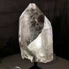 Smoky Quartz Crystal Point on a Metal Stand, 8.5" Tall Model #3122SQ-007 by Brazil Gems - Brazil GemsBrazil GemsSmoky Quartz Crystal Point on a Metal Stand, 8.5" Tall Model #3122SQ-007 by Brazil GemsCrystal Points3122SQ-007