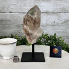 Smoky Quartz Crystal Point on a Metal Stand, 9" Tall Model #3122SQ-002 by Brazil Gems - Brazil GemsBrazil GemsSmoky Quartz Crystal Point on a Metal Stand, 9" Tall Model #3122SQ-002 by Brazil GemsCrystal Points3122SQ-002