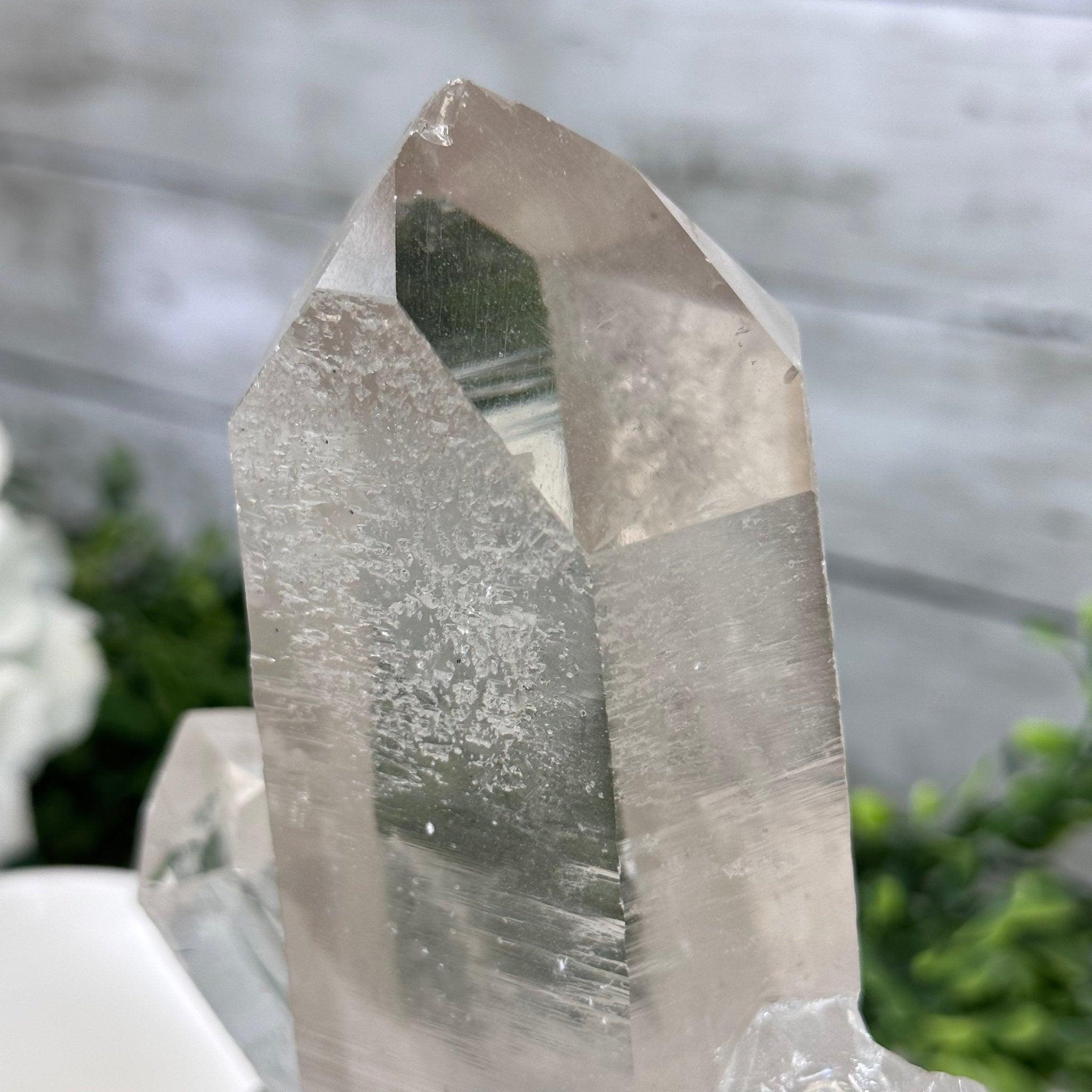 Smoky Quartz Crystal Point on a Metal Stand, 9.3" Tall Model #3122SQ-003 by Brazil Gems - Brazil GemsBrazil GemsSmoky Quartz Crystal Point on a Metal Stand, 9.3" Tall Model #3122SQ-003 by Brazil GemsCrystal Points3122SQ-003