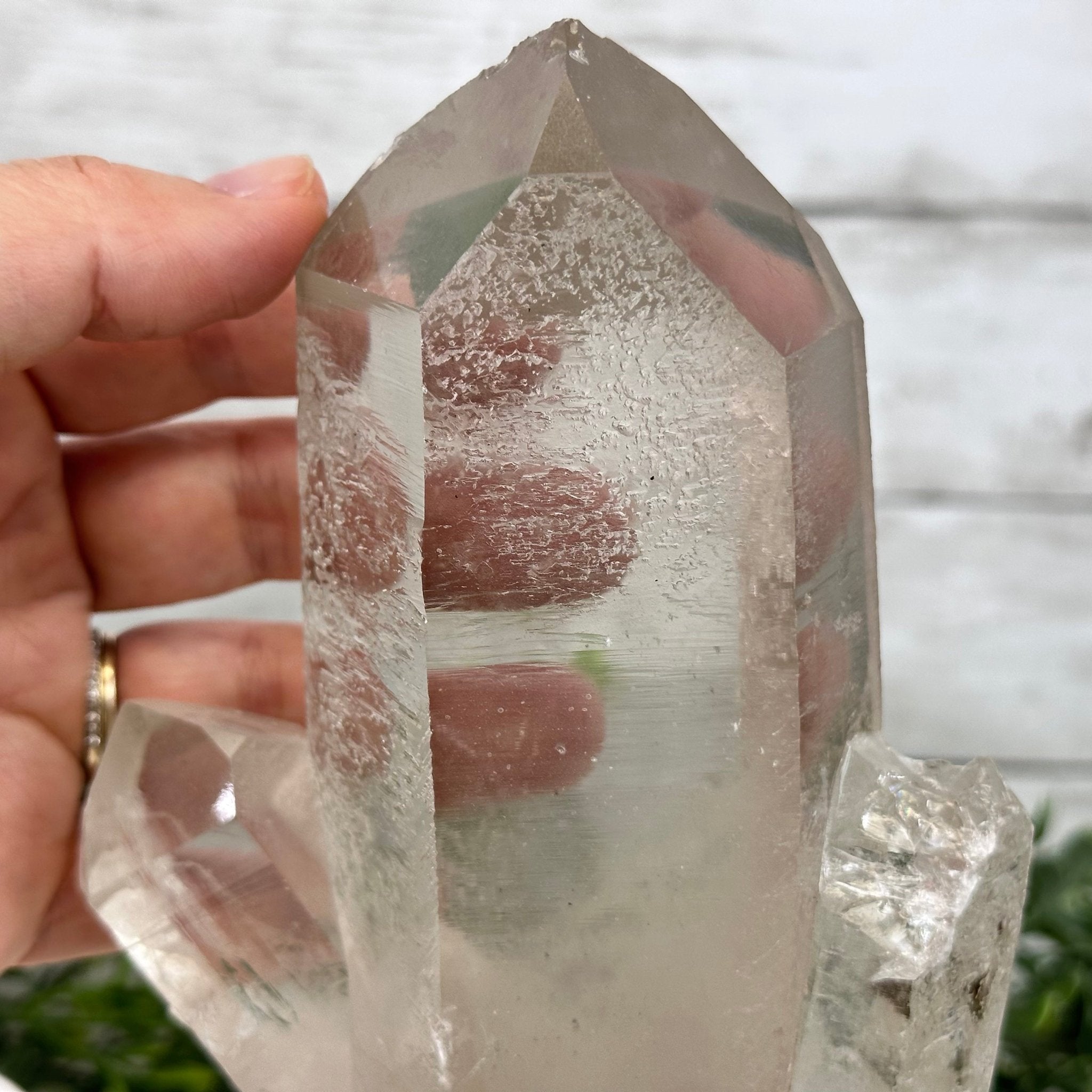 Smoky Quartz Crystal Point on a Metal Stand, 9.3" Tall Model #3122SQ-003 by Brazil Gems - Brazil GemsBrazil GemsSmoky Quartz Crystal Point on a Metal Stand, 9.3" Tall Model #3122SQ-003 by Brazil GemsCrystal Points3122SQ-003