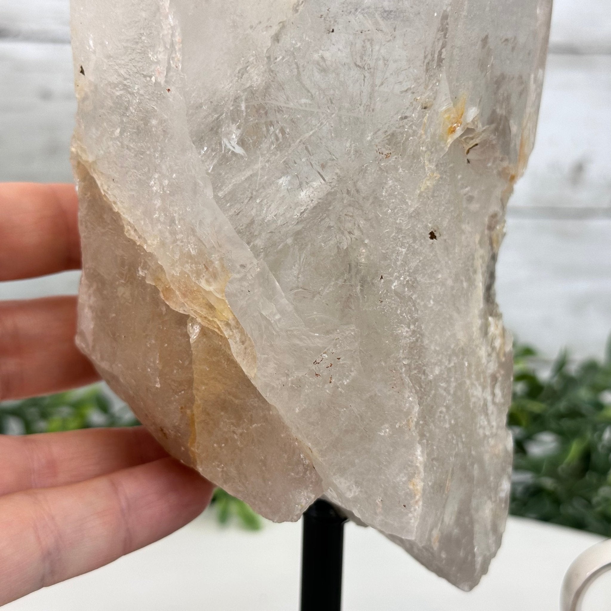 Smoky Quartz Crystal Point on a Metal Stand, 9.8" Tall Model #3122SQ-009 by Brazil Gems - Brazil GemsBrazil GemsSmoky Quartz Crystal Point on a Metal Stand, 9.8" Tall Model #3122SQ-009 by Brazil GemsCrystal Points3122SQ-009