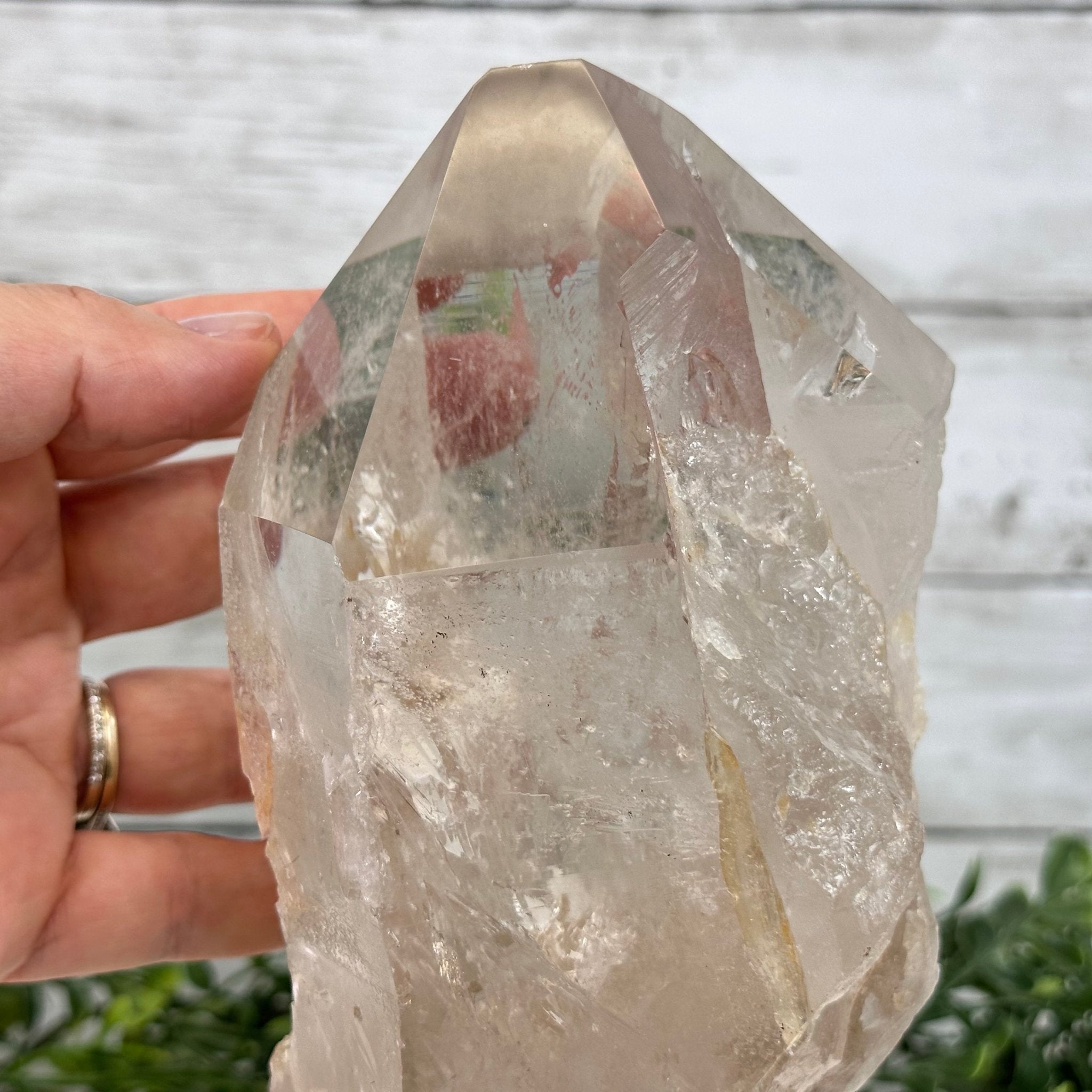 Smoky Quartz Crystal Point on a Metal Stand, 9.8" Tall Model #3122SQ-009 by Brazil Gems - Brazil GemsBrazil GemsSmoky Quartz Crystal Point on a Metal Stand, 9.8" Tall Model #3122SQ-009 by Brazil GemsCrystal Points3122SQ-009