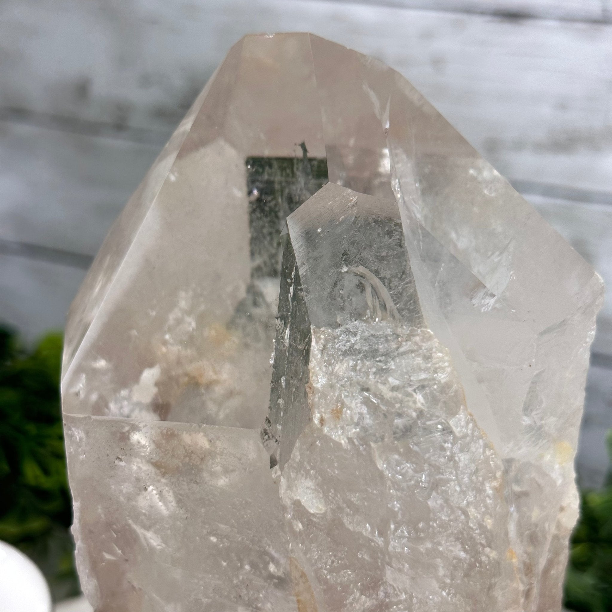 Smoky Quartz Crystal Point on a Metal Stand, 9.8" Tall Model #3122SQ-009 by Brazil Gems - Brazil GemsBrazil GemsSmoky Quartz Crystal Point on a Metal Stand, 9.8" Tall Model #3122SQ-009 by Brazil GemsCrystal Points3122SQ-009
