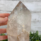 Smoky Quartz Crystal Point on a Metal Stand, 9.8" Tall Model #3122SQ-009 by Brazil Gems - Brazil GemsBrazil GemsSmoky Quartz Crystal Point on a Metal Stand, 9.8" Tall Model #3122SQ-009 by Brazil GemsCrystal Points3122SQ-009