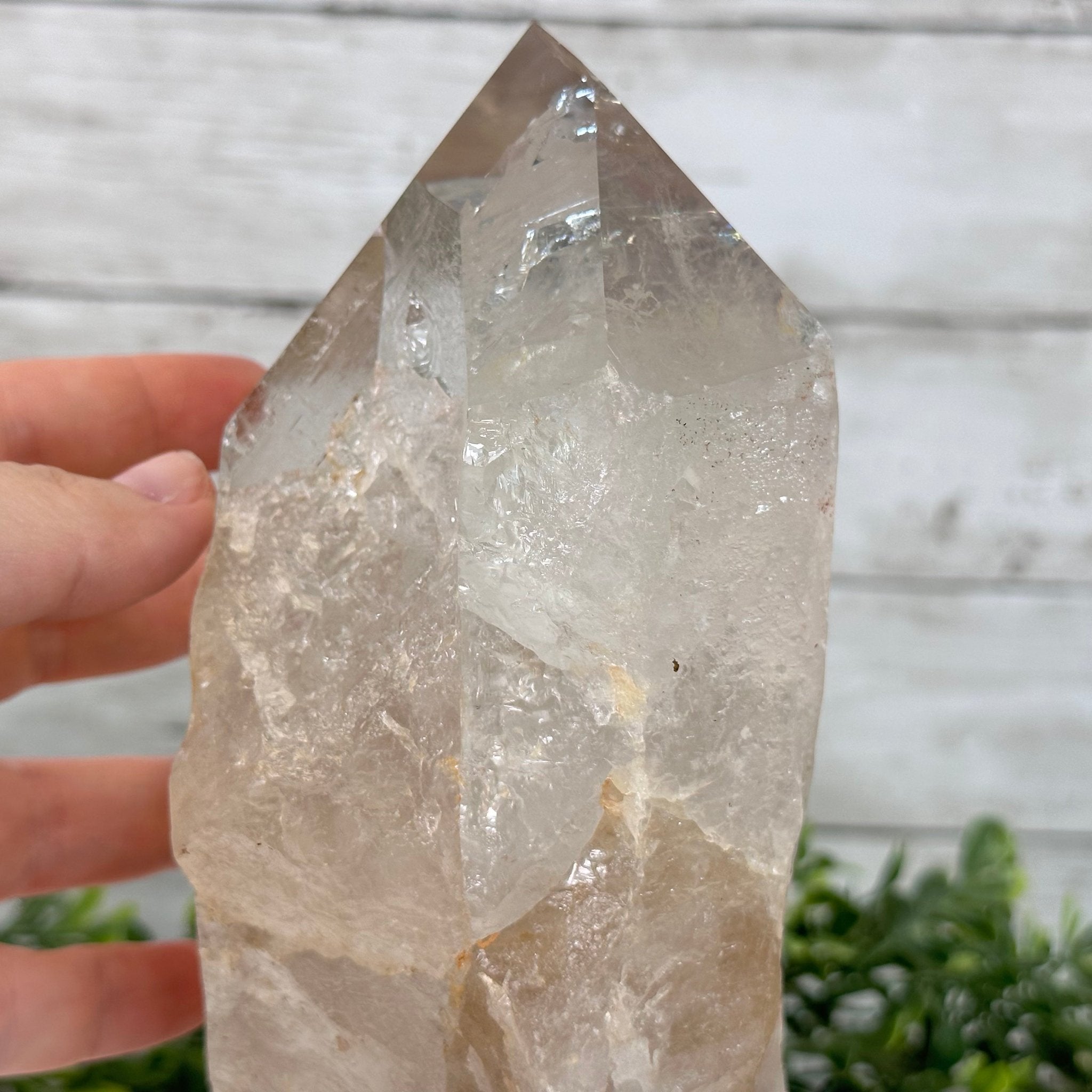Smoky Quartz Crystal Point on a Metal Stand, 9.8" Tall Model #3122SQ-009 by Brazil Gems - Brazil GemsBrazil GemsSmoky Quartz Crystal Point on a Metal Stand, 9.8" Tall Model #3122SQ-009 by Brazil GemsCrystal Points3122SQ-009
