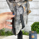 Smoky Quartz on a Rotating Stand, 26.2 lbs & 19.1" Tall #5701-0002 - Brazil GemsBrazil GemsSmoky Quartz on a Rotating Stand, 26.2 lbs & 19.1" Tall #5701-0002Clusters on Rotating Bases5701-0002