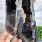 Smoky Quartz on a Rotating Stand, 26.2 lbs & 19.1" Tall #5701-0002 - Brazil GemsBrazil GemsSmoky Quartz on a Rotating Stand, 26.2 lbs & 19.1" Tall #5701-0002Clusters on Rotating Bases5701-0002