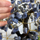 Sodalite 17" Tall Handmade Gemstone Tree on a Crystal base, 240 Gems #5405SODA - Brazil GemsBrazil GemsSodalite 17" Tall Handmade Gemstone Tree on a Crystal base, 240 Gems #5405SODAGemstone Trees5405SODA