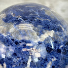 Sodalite Quartz Sphere on a Metal Stand, 3.7 lbs & 7.6" Tall #5633 - 0012 - Brazil GemsBrazil GemsSodalite Quartz Sphere on a Metal Stand, 3.7 lbs & 7.6" Tall #5633 - 0012Spheres5633 - 0012