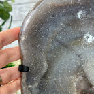 Special Agate "Bowl" on a Metal Base, 6.4 lbs & 11.5" Tall #5500NA-001 - Brazil GemsBrazil GemsSpecial Agate "Bowl" on a Metal Base, 6.4 lbs & 11.5" Tall #5500NA-001Clusters on Fixed Bases5500NA-001