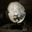 Special Agate "Bowl" on a Metal Base, 6.4 lbs & 11.5" Tall #5500NA-001 - Brazil GemsBrazil GemsSpecial Agate "Bowl" on a Metal Base, 6.4 lbs & 11.5" Tall #5500NA-001Clusters on Fixed Bases5500NA-001
