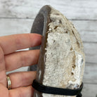 Special Agate "Bowl" on a Metal Base, 6.4 lbs & 11.5" Tall #5500NA-001 - Brazil GemsBrazil GemsSpecial Agate "Bowl" on a Metal Base, 6.4 lbs & 11.5" Tall #5500NA-001Clusters on Fixed Bases5500NA-001