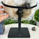 Special Agate "Bowl" on a Metal Base, 6.4 lbs & 11.5" Tall #5500NA-001 - Brazil GemsBrazil GemsSpecial Agate "Bowl" on a Metal Base, 6.4 lbs & 11.5" Tall #5500NA-001Clusters on Fixed Bases5500NA-001