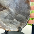 Special Agate "Bowl" on a Metal Base, 6.4 lbs & 11.5" Tall #5500NA-001 - Brazil GemsBrazil GemsSpecial Agate "Bowl" on a Metal Base, 6.4 lbs & 11.5" Tall #5500NA-001Clusters on Fixed Bases5500NA-001