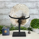 Special Agate "Bowl" on a Metal Base, 6.4 lbs & 11.5" Tall #5500NA-001 - Brazil GemsBrazil GemsSpecial Agate "Bowl" on a Metal Base, 6.4 lbs & 11.5" Tall #5500NA-001Clusters on Fixed Bases5500NA-001