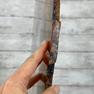 Special Large Natural Brazilian Agate Slice on a Metal Stand, 28.5" Tall #5056-0044 - Brazil GemsBrazil GemsSpecial Large Natural Brazilian Agate Slice on a Metal Stand, 28.5" Tall #5056-0044Slices on Fixed Bases5056-0044
