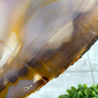 Special Large Natural Brazilian Agate Slice on a Metal Stand, 28.5" Tall #5056-0044 - Brazil GemsBrazil GemsSpecial Large Natural Brazilian Agate Slice on a Metal Stand, 28.5" Tall #5056-0044Slices on Fixed Bases5056-0044