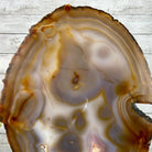 Special Large Natural Brazilian Agate Slice on a Metal Stand, 28.5" Tall #5056-0044 - Brazil GemsBrazil GemsSpecial Large Natural Brazilian Agate Slice on a Metal Stand, 28.5" Tall #5056-0044Slices on Fixed Bases5056-0044