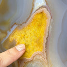 Special Large Natural Brazilian Agate Slice on a Metal Stand, 28.5" Tall #5056-0044 - Brazil GemsBrazil GemsSpecial Large Natural Brazilian Agate Slice on a Metal Stand, 28.5" Tall #5056-0044Slices on Fixed Bases5056-0044