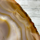 Special Large Natural Brazilian Agate Slice on a Metal Stand, 29.1" Tall #5056-0043 - Brazil GemsBrazil GemsSpecial Large Natural Brazilian Agate Slice on a Metal Stand, 29.1" Tall #5056-0043Slices on Fixed Bases5056-0043