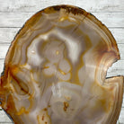 Special Large Natural Brazilian Agate Slice on a Metal Stand, 29.1" Tall #5056-0043 - Brazil GemsBrazil GemsSpecial Large Natural Brazilian Agate Slice on a Metal Stand, 29.1" Tall #5056-0043Slices on Fixed Bases5056-0043