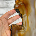 Special Large Natural Brazilian Agate Slice on a Metal Stand, 29.1" Tall #5056-0043 - Brazil GemsBrazil GemsSpecial Large Natural Brazilian Agate Slice on a Metal Stand, 29.1" Tall #5056-0043Slices on Fixed Bases5056-0043