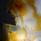 Special Large Natural Brazilian Agate Slice on a Metal Stand, 29.1" Tall #5056-0043 - Brazil GemsBrazil GemsSpecial Large Natural Brazilian Agate Slice on a Metal Stand, 29.1" Tall #5056-0043Slices on Fixed Bases5056-0043