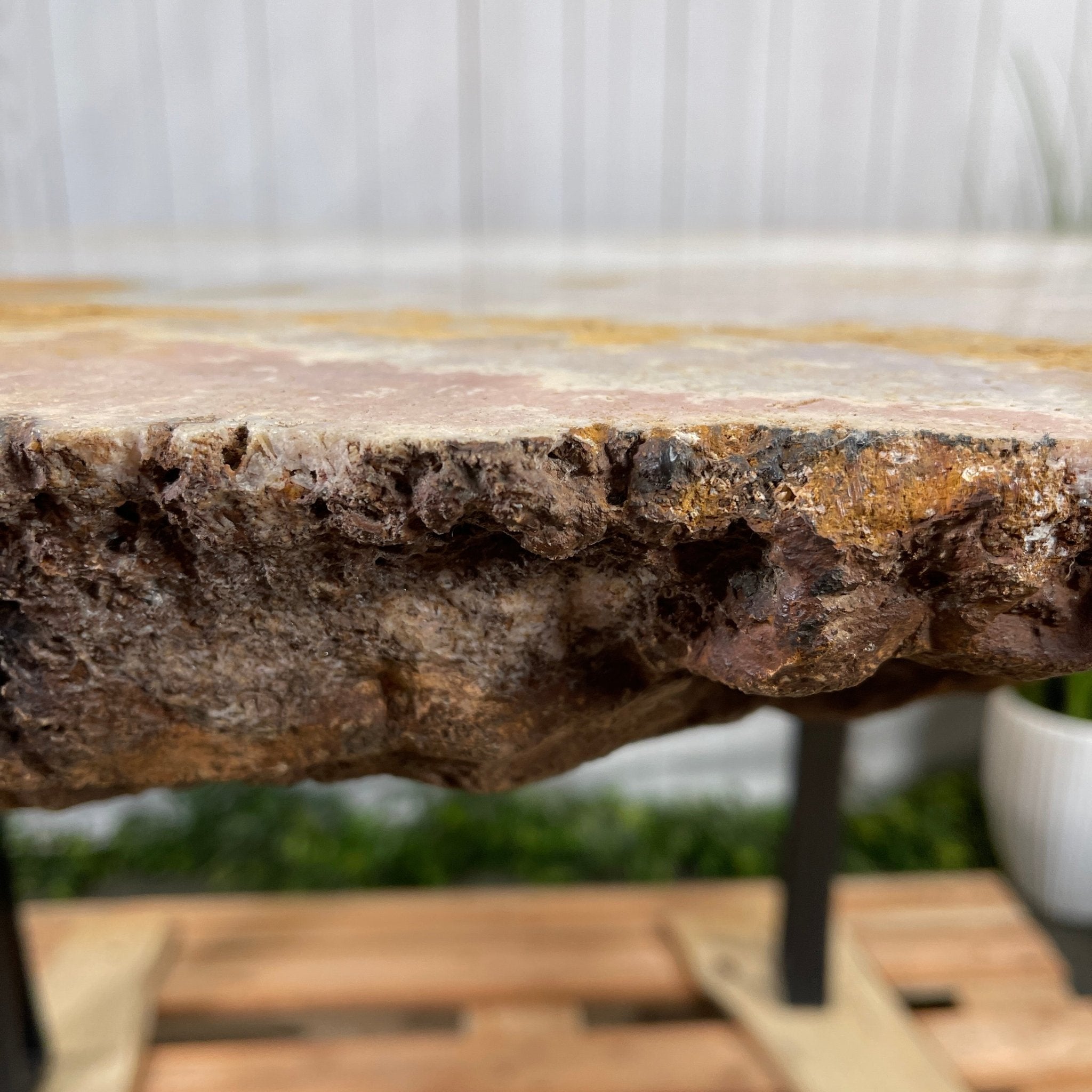 Special Pink Amethyst Dining/Conference Room Table Super Quality, 992.3 lbs & 58.8" long #1380-0001 - Brazil GemsBrazil GemsSpecial Pink Amethyst Dining/Conference Room Table Super Quality, 992.3 lbs & 58.8" long #1380-0001Tables: Dining1380-0001