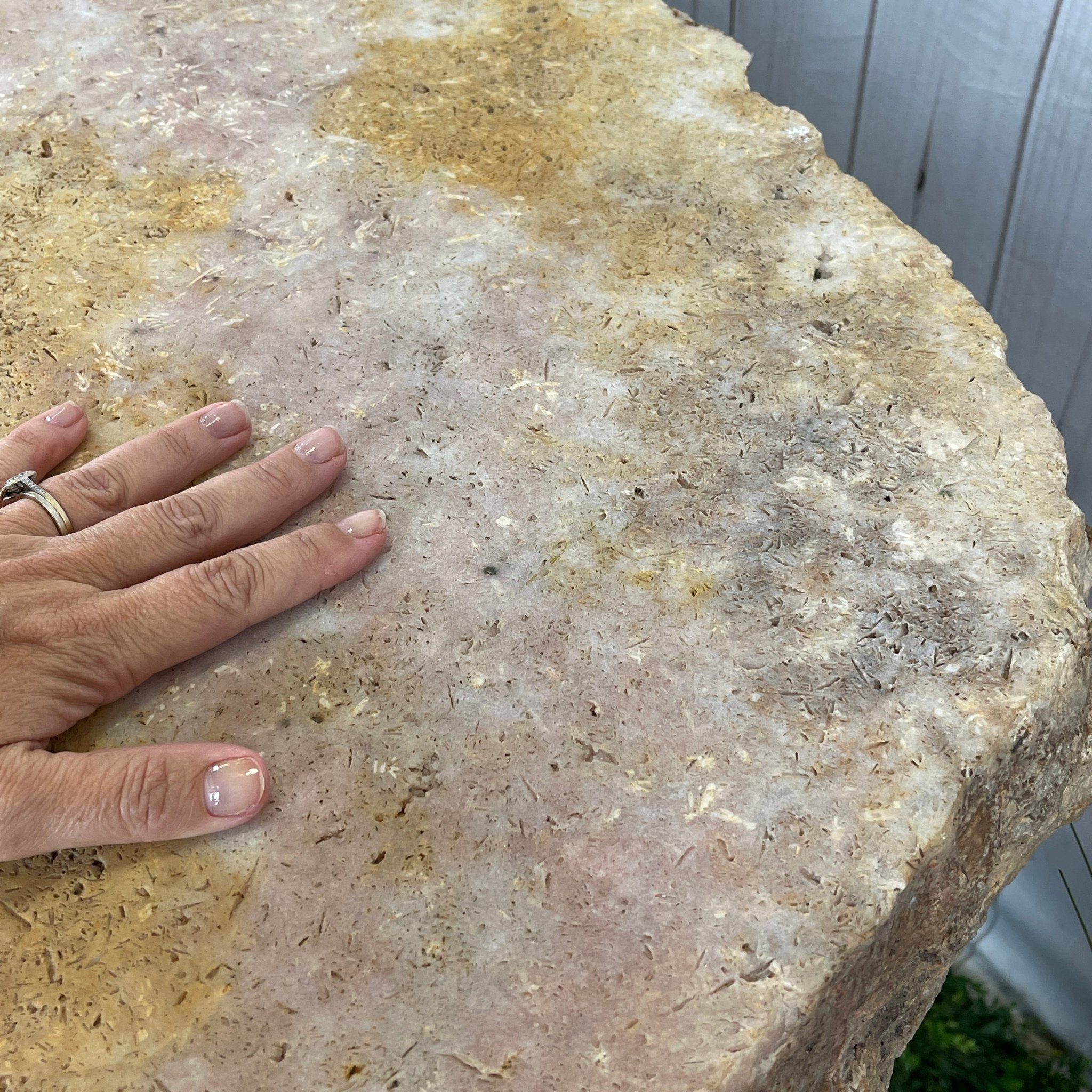 Special Pink Amethyst Dining/Conference Room Table Super Quality, 992.3 lbs & 58.8" long #1380-0001 - Brazil GemsBrazil GemsSpecial Pink Amethyst Dining/Conference Room Table Super Quality, 992.3 lbs & 58.8" long #1380-0001Tables: Dining1380-0001