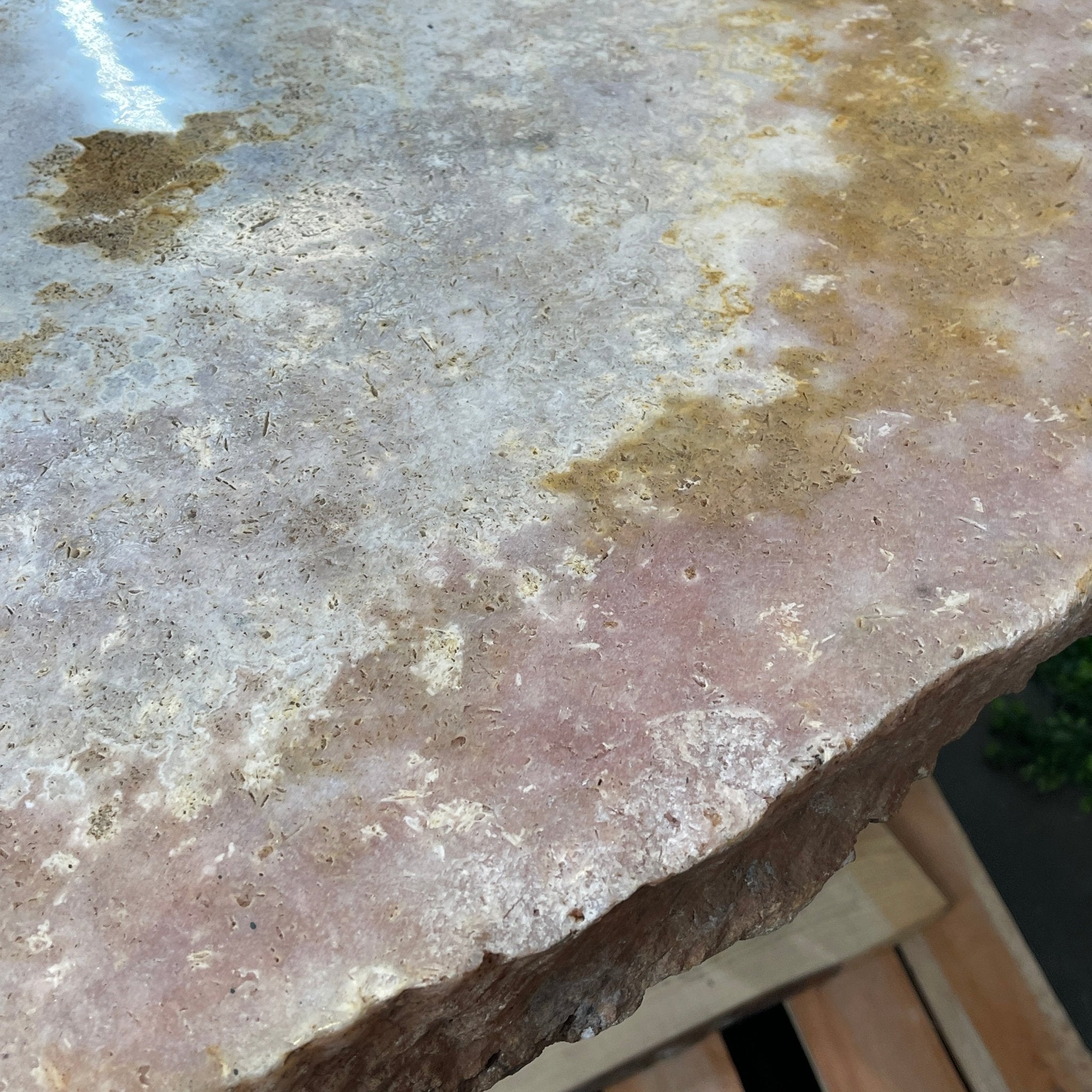 Special Pink Amethyst Dining/Conference Room Table Super Quality, 992.3 lbs & 58.8" long #1380-0001 - Brazil GemsBrazil GemsSpecial Pink Amethyst Dining/Conference Room Table Super Quality, 992.3 lbs & 58.8" long #1380-0001Tables: Dining1380-0001