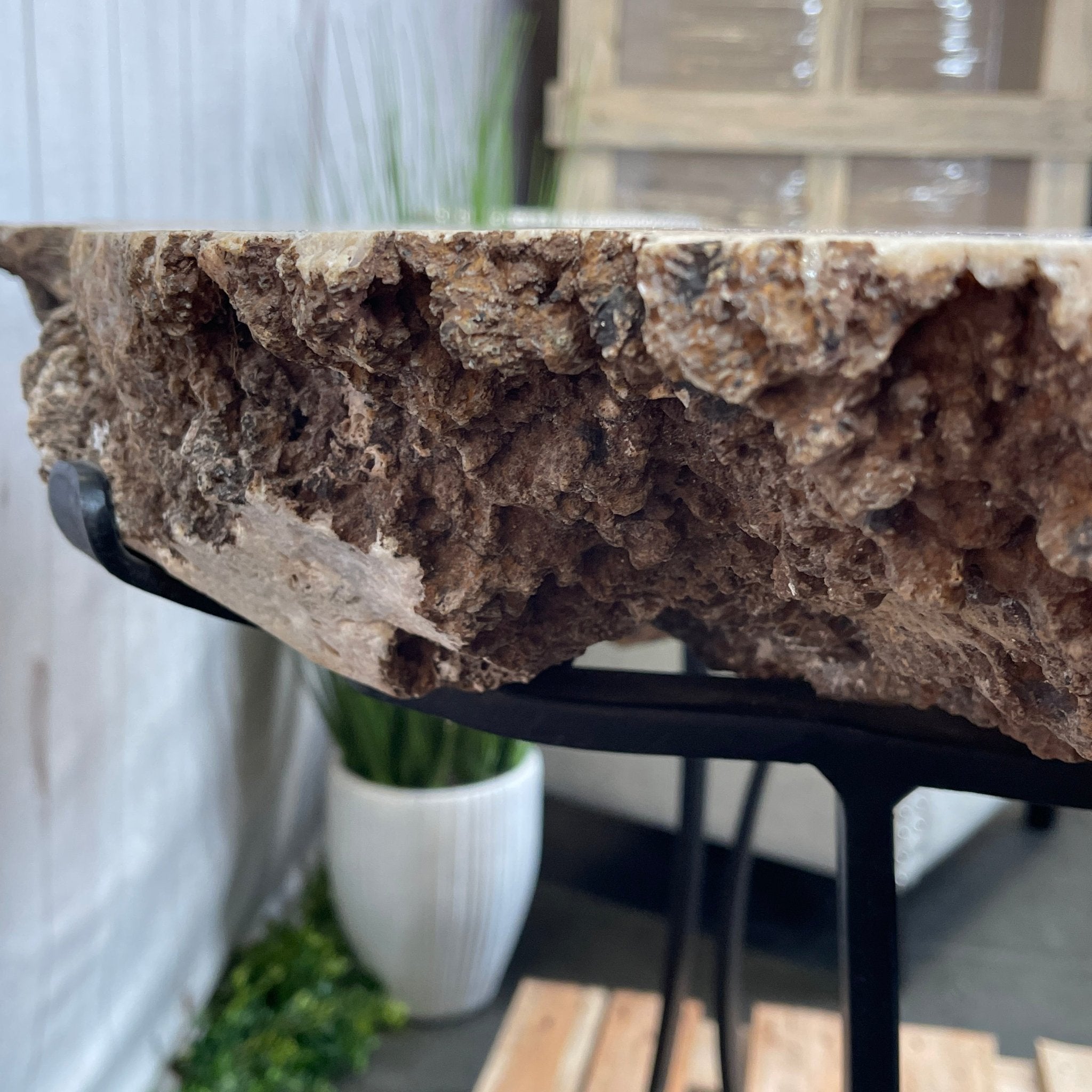 Special Pink Amethyst Dining/Conference Room Table Super Quality, 992.3 lbs & 58.8" long #1380-0001 - Brazil GemsBrazil GemsSpecial Pink Amethyst Dining/Conference Room Table Super Quality, 992.3 lbs & 58.8" long #1380-0001Tables: Dining1380-0001