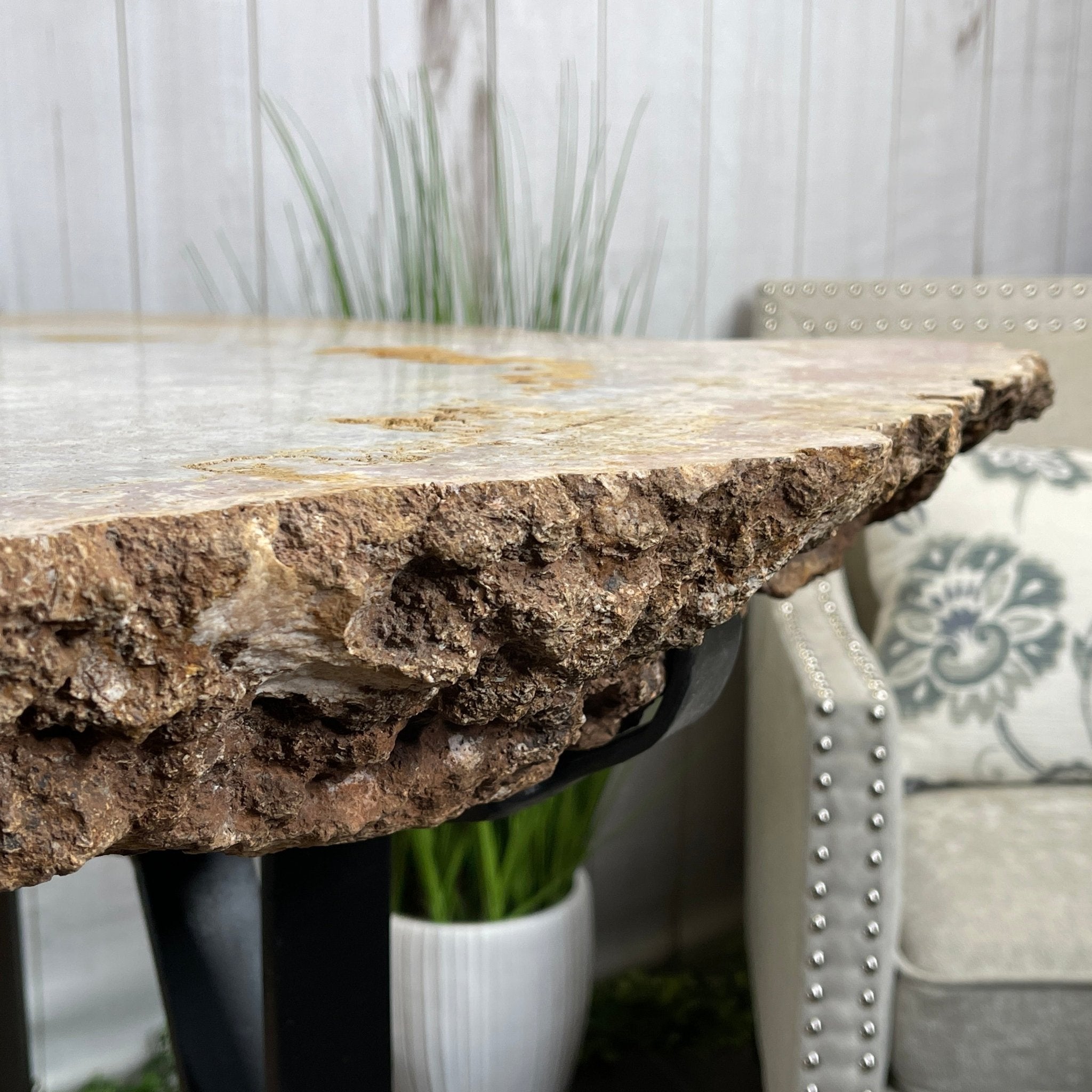 Special Pink Amethyst Dining/Conference Room Table Super Quality, 992.3 lbs & 58.8" long #1380-0001 - Brazil GemsBrazil GemsSpecial Pink Amethyst Dining/Conference Room Table Super Quality, 992.3 lbs & 58.8" long #1380-0001Tables: Dining1380-0001