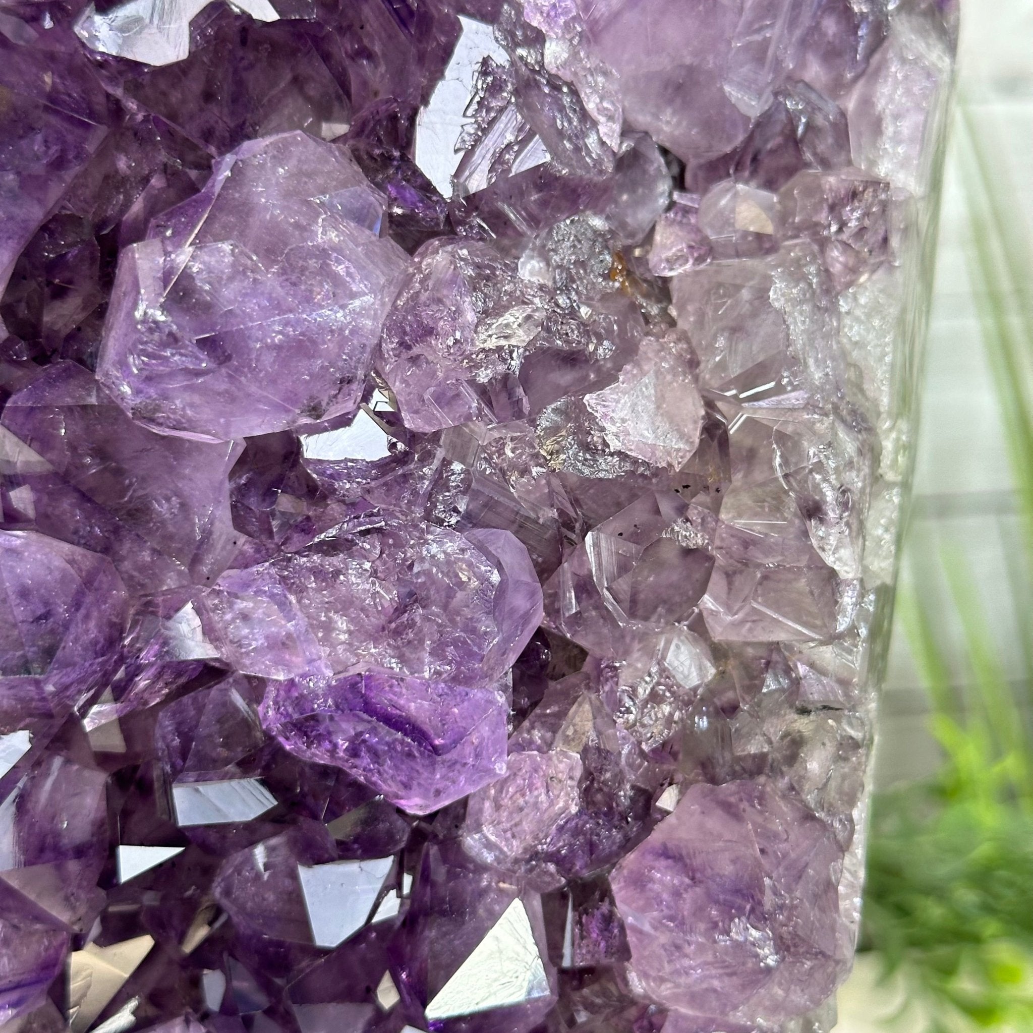 Standard Plus Quality Amethyst Crystal on Cement Base, 23 lbs and 12" Tall #5614-0091 - Brazil GemsBrazil GemsStandard Plus Quality Amethyst Crystal on Cement Base, 23 lbs and 12" Tall #5614-0091Clusters on Cement Bases5614-0091