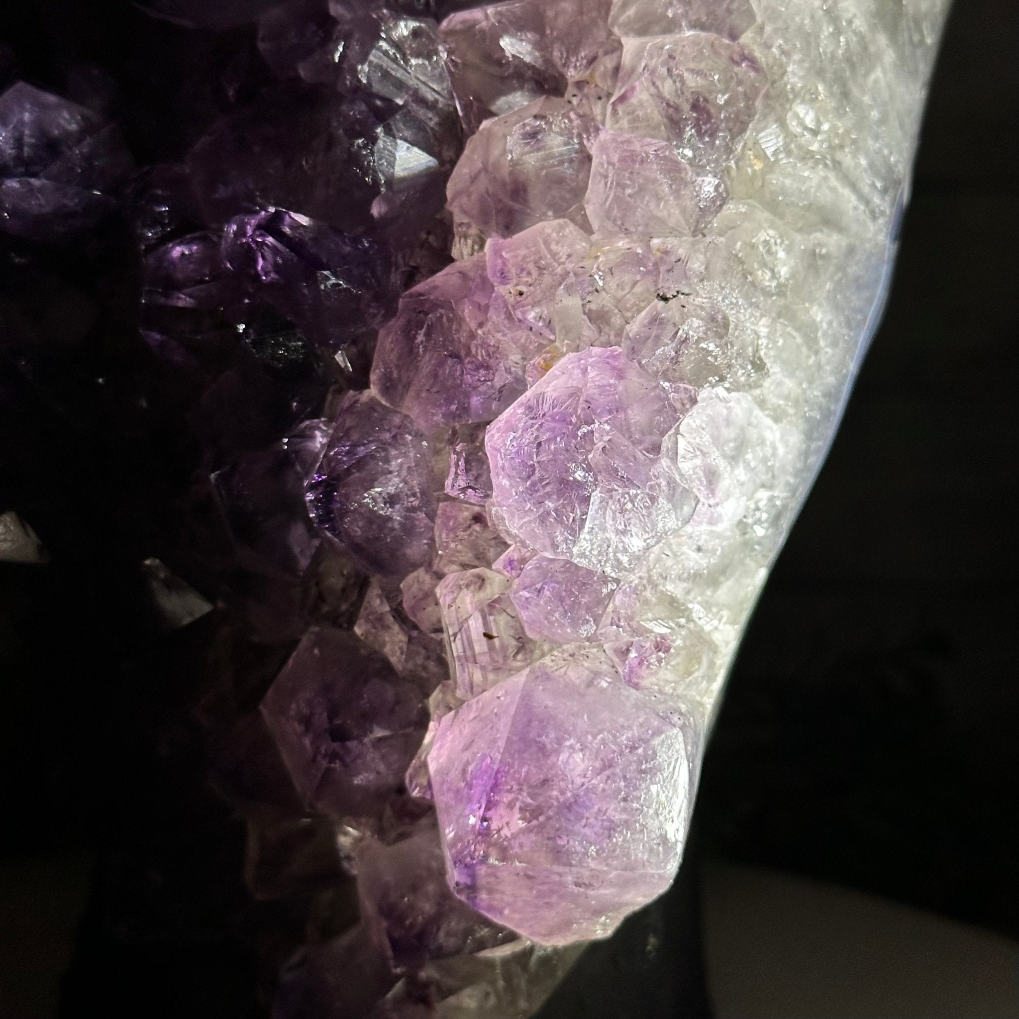 Standard Plus Quality Amethyst Crystal on Cement Base, 23 lbs and 12" Tall #5614-0091 - Brazil GemsBrazil GemsStandard Plus Quality Amethyst Crystal on Cement Base, 23 lbs and 12" Tall #5614-0091Clusters on Cement Bases5614-0091