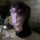Standard Plus Quality Amethyst Crystal on Cement Base, 23 lbs and 12" Tall #5614-0091 - Brazil GemsBrazil GemsStandard Plus Quality Amethyst Crystal on Cement Base, 23 lbs and 12" Tall #5614-0091Clusters on Cement Bases5614-0091