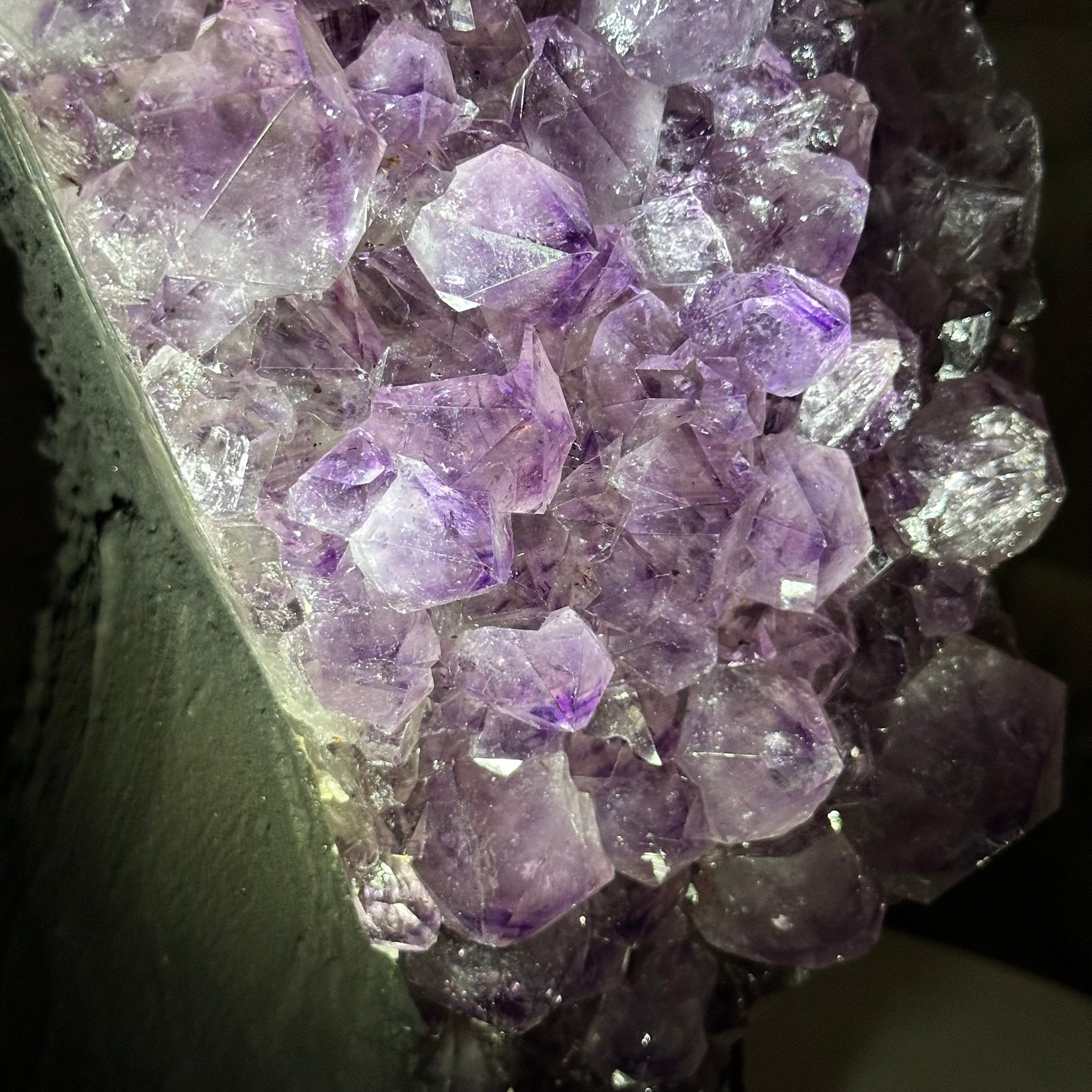 Standard Plus Quality Amethyst Crystal on Cement Base, 23 lbs and 12" Tall #5614-0091 - Brazil GemsBrazil GemsStandard Plus Quality Amethyst Crystal on Cement Base, 23 lbs and 12" Tall #5614-0091Clusters on Cement Bases5614-0091