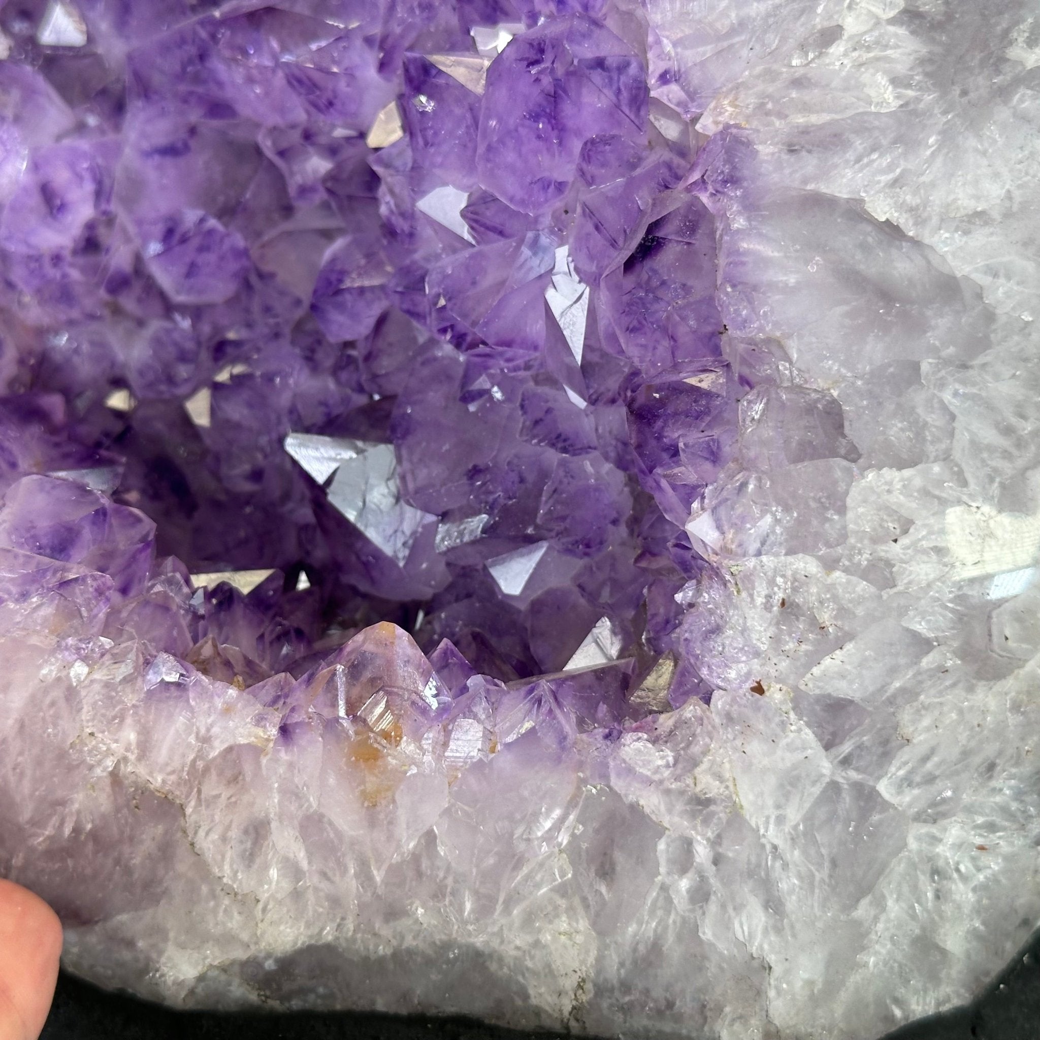 Standard Plus Quality Amethyst Crystal on Cement Base, 28.4 lbs and 11" Tall #5614-0092 - Brazil GemsBrazil GemsStandard Plus Quality Amethyst Crystal on Cement Base, 28.4 lbs and 11" Tall #5614-0092Clusters on Cement Bases5614-0092