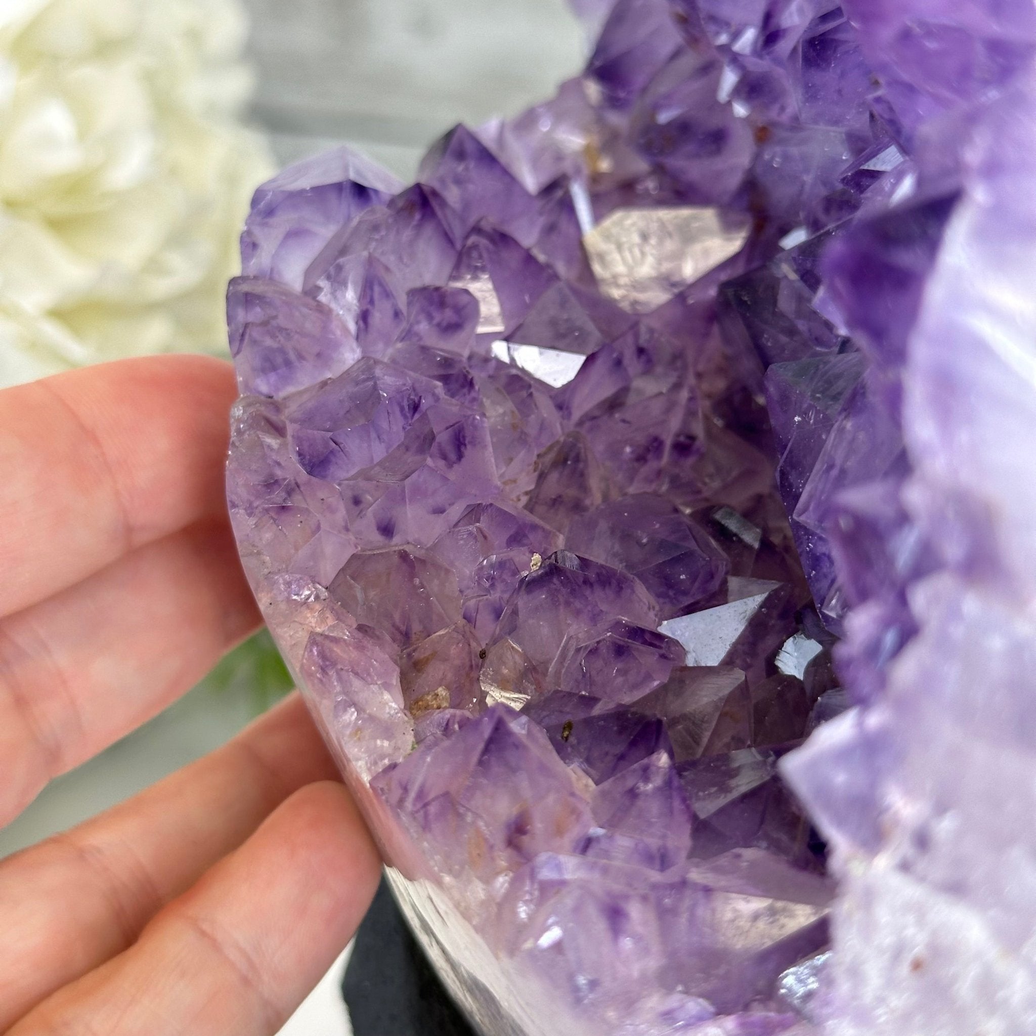 Standard Plus Quality Amethyst Crystal on Cement Base, 28.4 lbs and 11" Tall #5614-0092 - Brazil GemsBrazil GemsStandard Plus Quality Amethyst Crystal on Cement Base, 28.4 lbs and 11" Tall #5614-0092Clusters on Cement Bases5614-0092