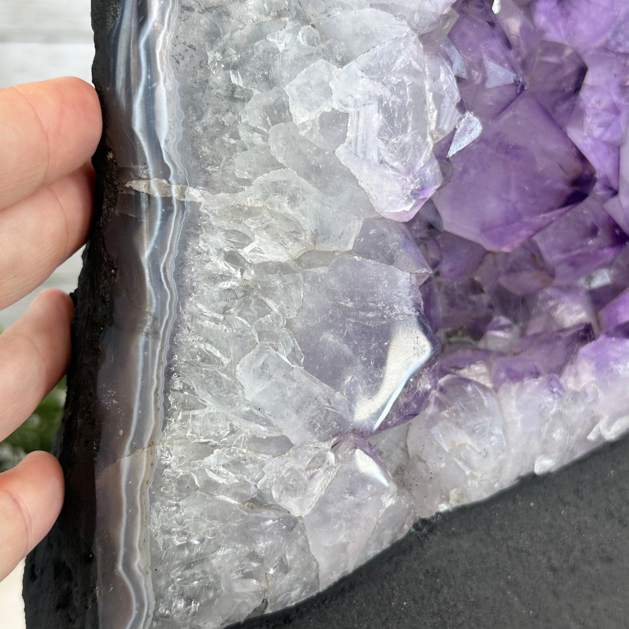 Standard Plus Quality Amethyst Crystal on Cement Base, 37.5 lbs and 13.7" Tall #5614-0095 - Brazil GemsBrazil GemsStandard Plus Quality Amethyst Crystal on Cement Base, 37.5 lbs and 13.7" Tall #5614-0095Clusters on Cement Bases5614-0095