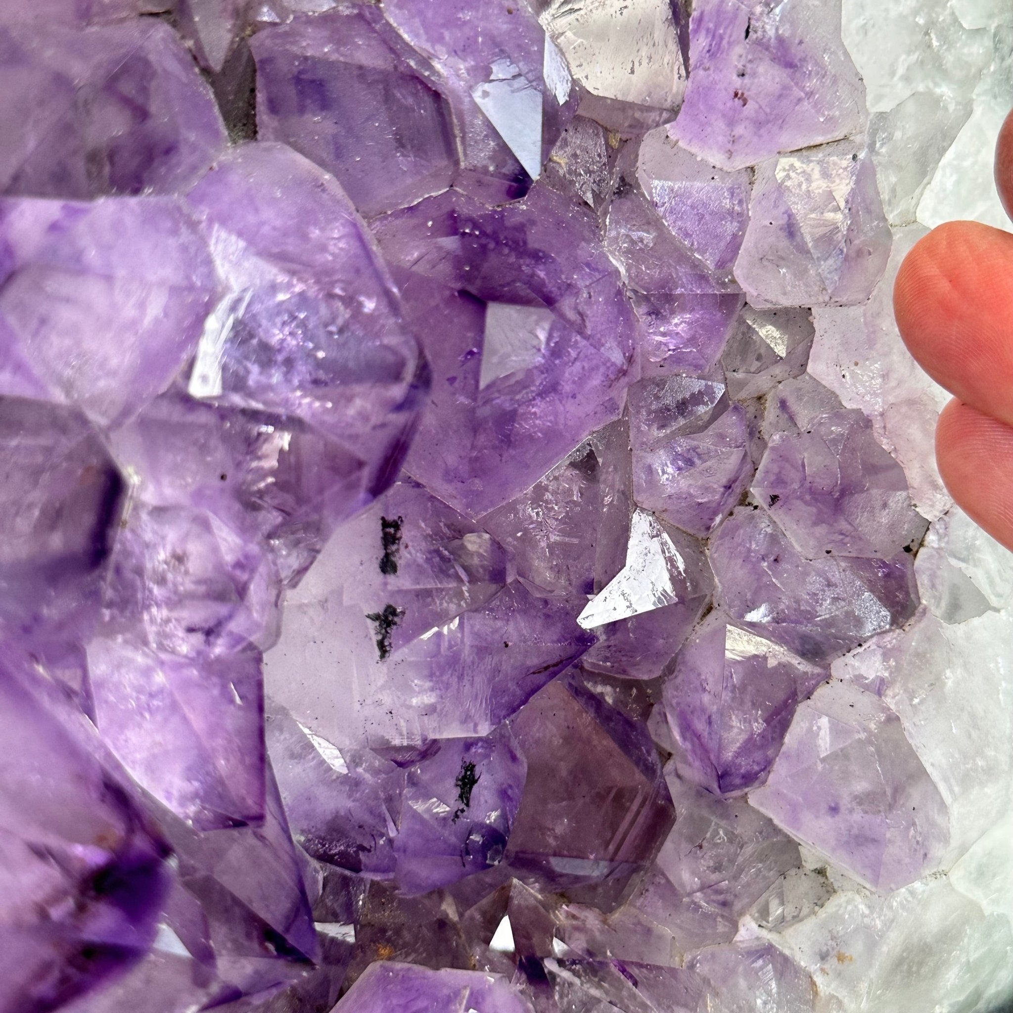Standard Plus Quality Amethyst Crystal on Cement Base, 37.5 lbs and 13.7" Tall #5614-0095 - Brazil GemsBrazil GemsStandard Plus Quality Amethyst Crystal on Cement Base, 37.5 lbs and 13.7" Tall #5614-0095Clusters on Cement Bases5614-0095