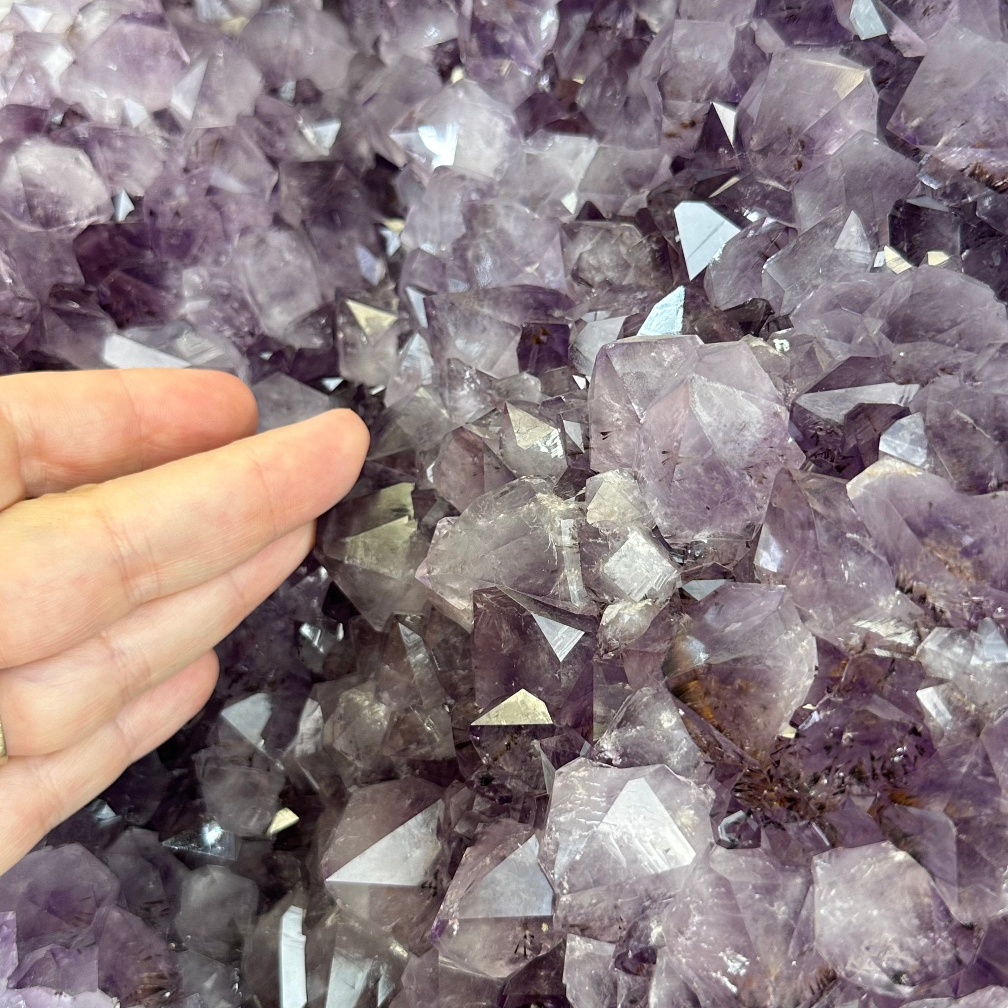 Standard Plus Quality Amethyst Crystal on Cement Base, 64.3 lbs and 22.1" Tall #5614-0096 - Brazil GemsBrazil GemsStandard Plus Quality Amethyst Crystal on Cement Base, 64.3 lbs and 22.1" Tall #5614-0096Clusters on Cement Bases5614-0096