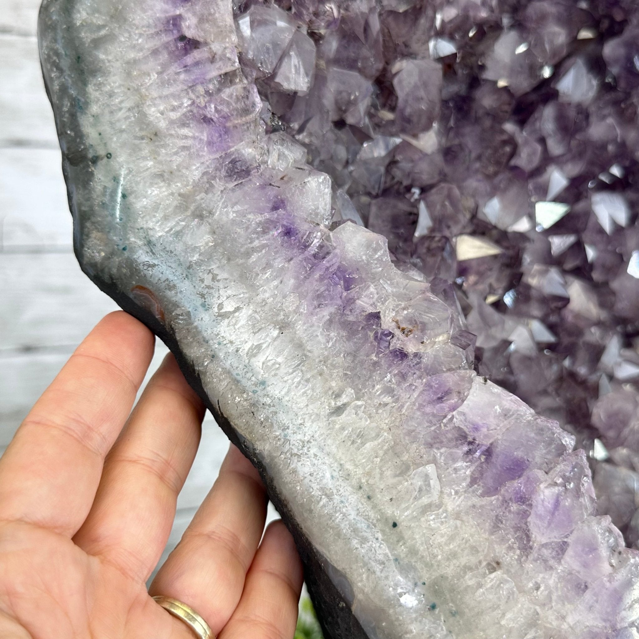 Standard Plus Quality Amethyst Crystal on Cement Base, 64.3 lbs and 22.1" Tall #5614-0096 - Brazil GemsBrazil GemsStandard Plus Quality Amethyst Crystal on Cement Base, 64.3 lbs and 22.1" Tall #5614-0096Clusters on Cement Bases5614-0096