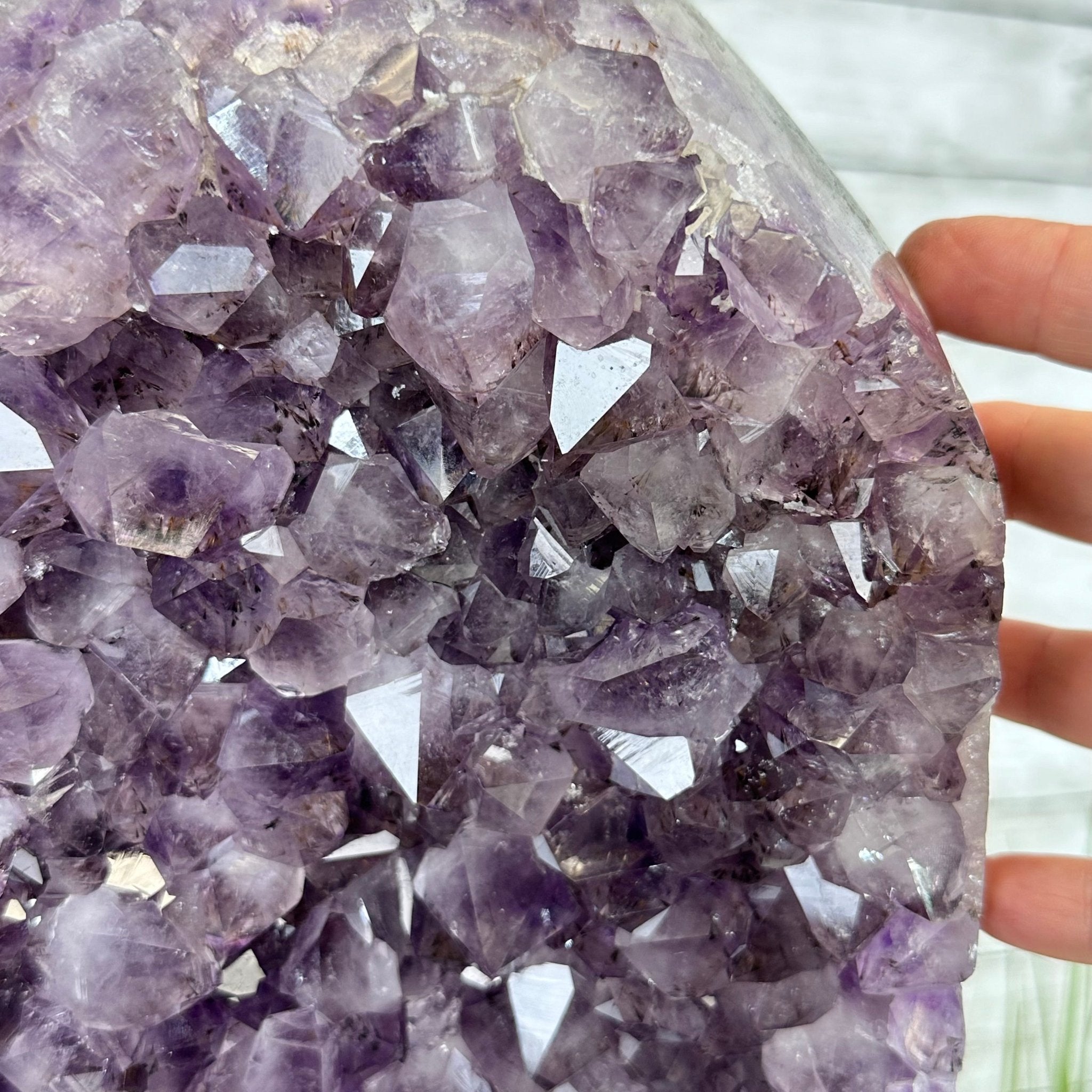 Standard Plus Quality Amethyst Crystal on Cement Base, 64.3 lbs and 22.1" Tall #5614-0096 - Brazil GemsBrazil GemsStandard Plus Quality Amethyst Crystal on Cement Base, 64.3 lbs and 22.1" Tall #5614-0096Clusters on Cement Bases5614-0096