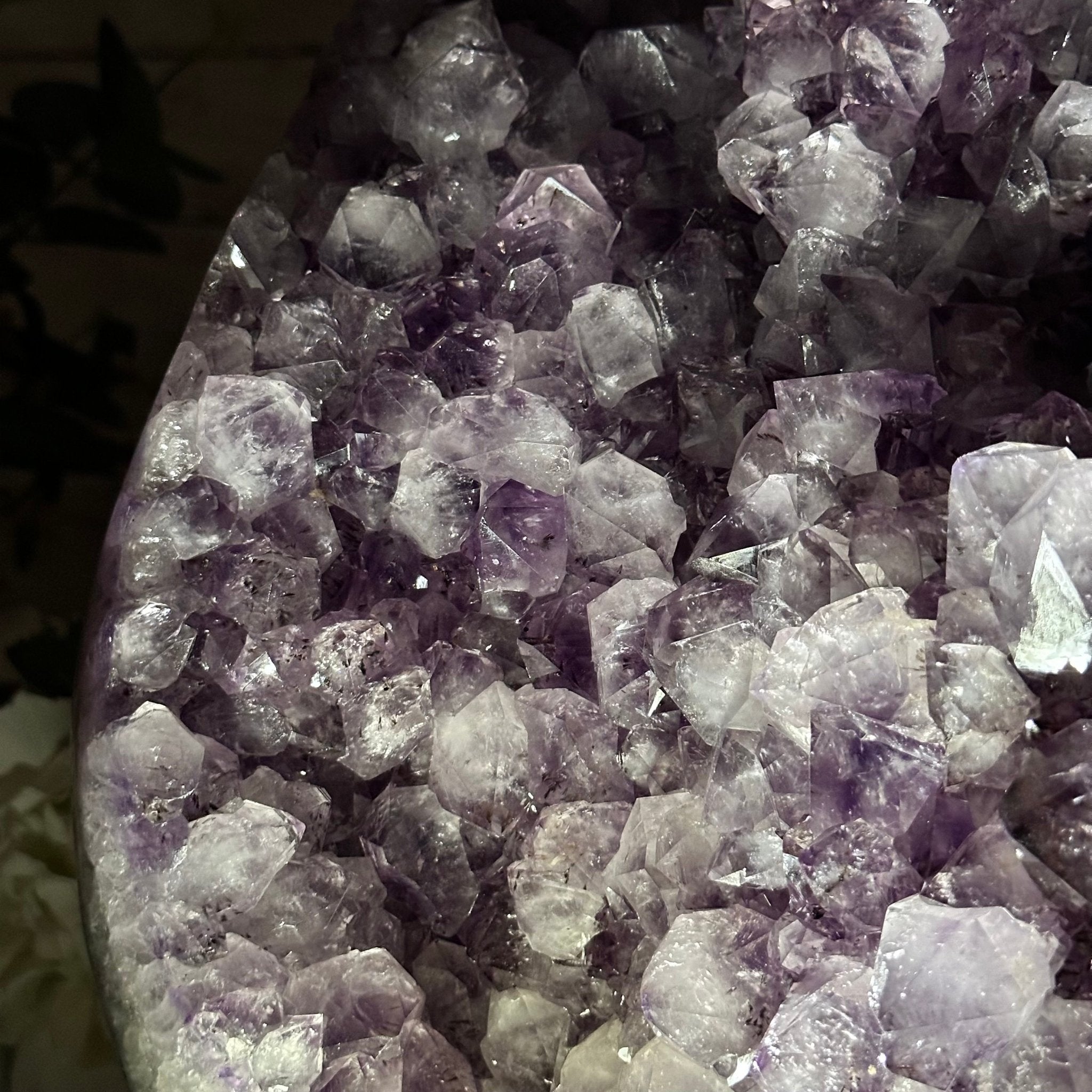 Standard Plus Quality Amethyst Crystal on Cement Base, 64.3 lbs and 22.1" Tall #5614-0096 - Brazil GemsBrazil GemsStandard Plus Quality Amethyst Crystal on Cement Base, 64.3 lbs and 22.1" Tall #5614-0096Clusters on Cement Bases5614-0096
