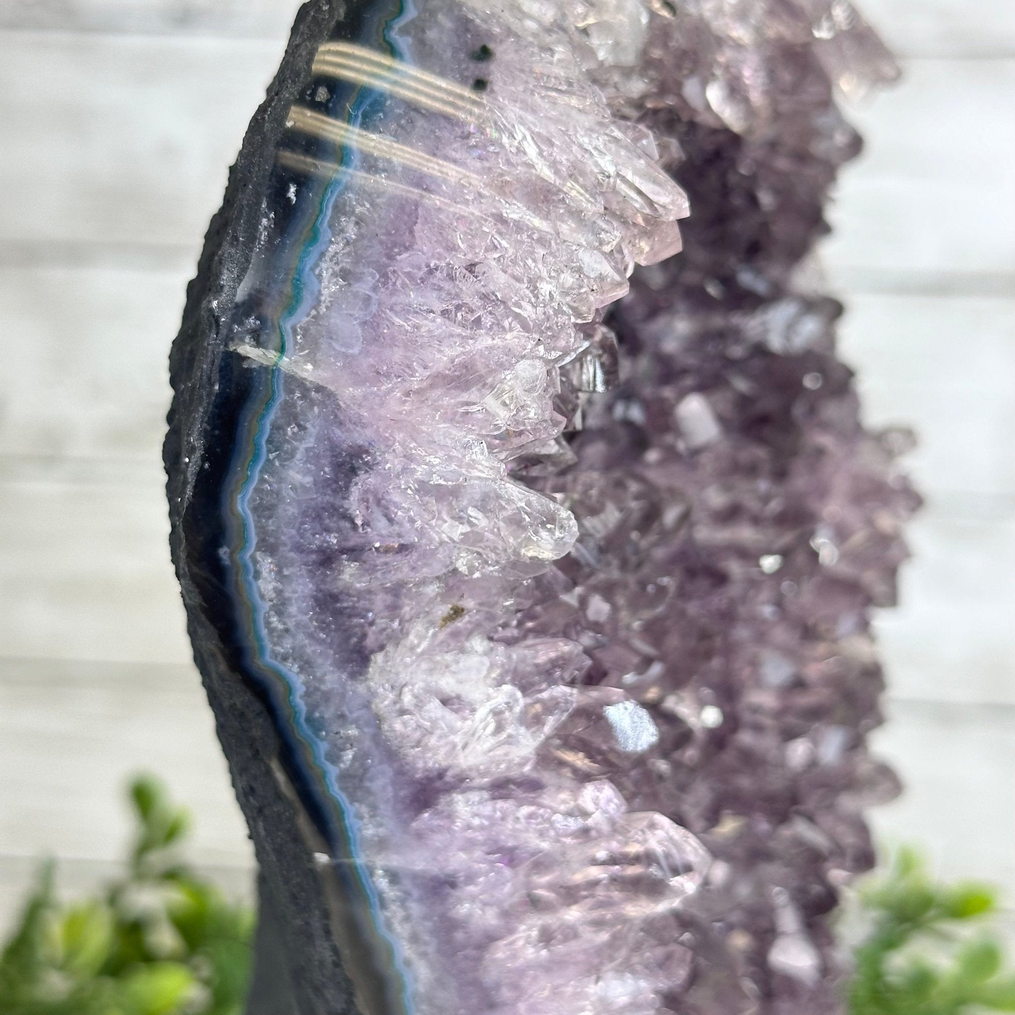 Standard Plus Quality Amethyst Crystal on Cement Base, 9.7 lbs and 11" Tall #5614-0086 - Brazil GemsBrazil GemsStandard Plus Quality Amethyst Crystal on Cement Base, 9.7 lbs and 11" Tall #5614-0086Clusters on Cement Bases5614-0086
